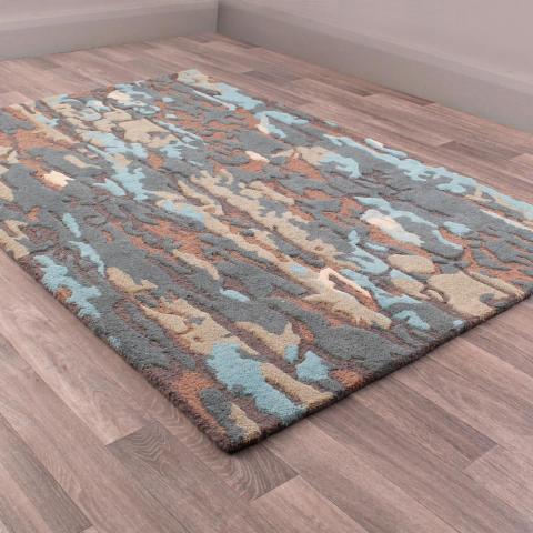 Fusion Atlantic Rugs in Beige and Blue