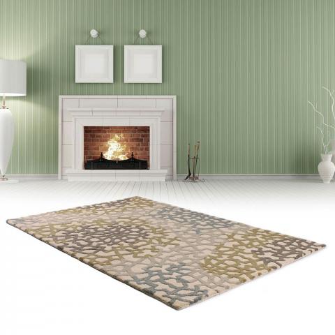 Fusion Legacy Rugs in Beige and Green