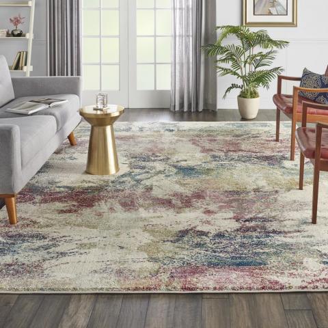 Fusion Rugs FSS17 in Cream and Multi by Nourison