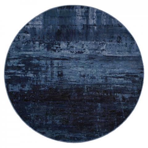 Galleria Circle Round Rugs in 63378 5131 Blue