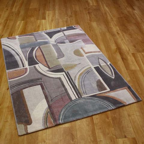 Galleria Dove Grey Abstract Rug 3747 