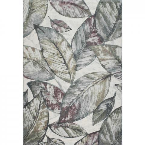 Galleria Modern Abstract Carved Floral rugs 63689 3747 in Grey