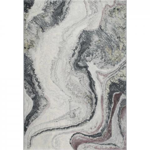 Galleria Modern Abstract Carved rugs 63618 6797 in Grey