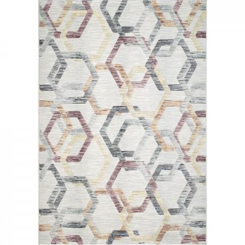 Galleria Modern Abstract Geometric rugs 63587 6747 in Cream