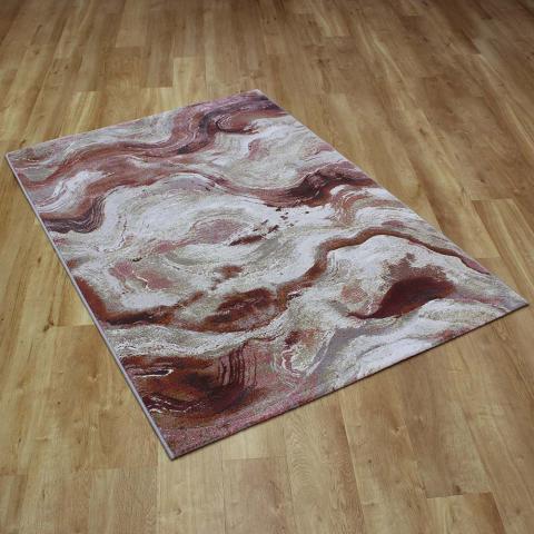 Galleria Rust Pink Wave Rug 6280 