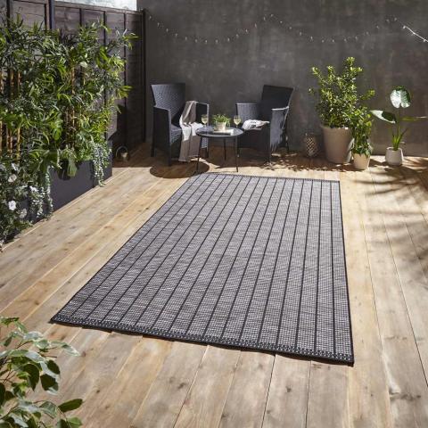 Garden Rug Santa Monica A041 Black 