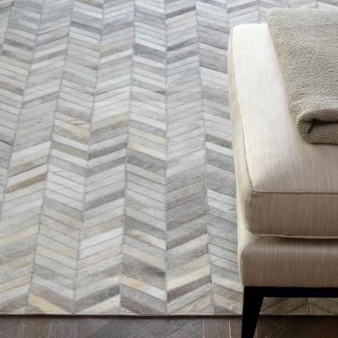 Gaucho Chevron Rugs in Natural