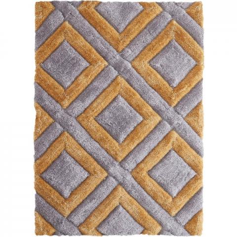 Geo Diamond Ochre Rug