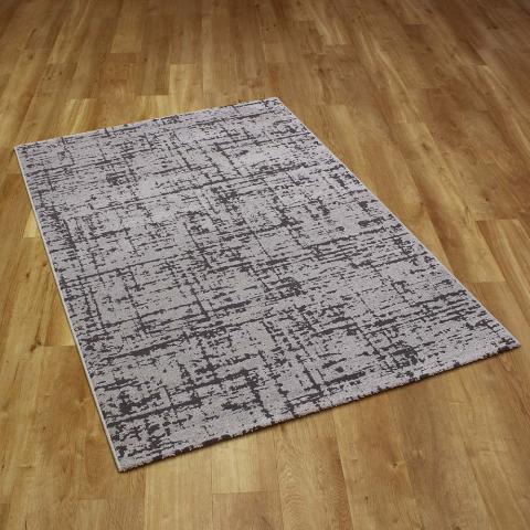 Geo Grey Abstract Rug 2131 