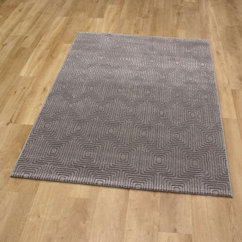 Geo Rug Plain Dark Grey Geo 09 7131 