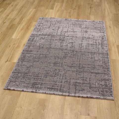 Geo Rug Plain Grey Brown 03 7131 