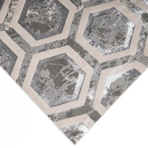 Geo Silver Mist Rug - 170cm