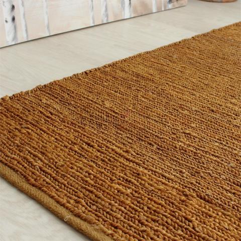 Gold Jute Soumak Rug 