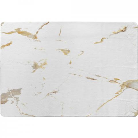 Gold Marble Designer Rug - Yellow / 200cm