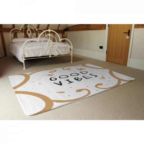 Good Vibes Designer Rug - Yellow / 230cm