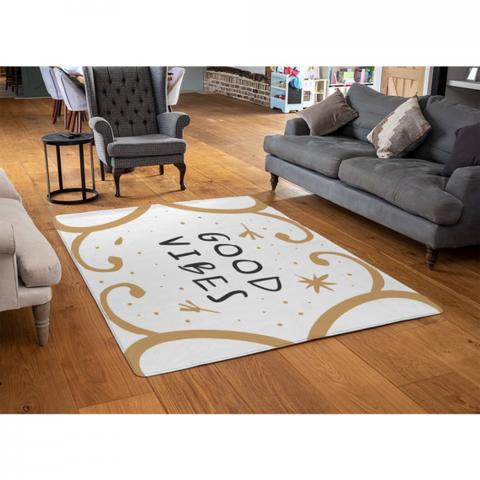 Good Vibes Designer Rug - Yellow / 110cm