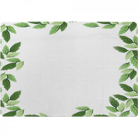 Green Border Designer Rug - Green / 150cm