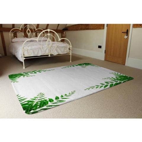 Green Botanicals Designer Rug - Green / 230cm