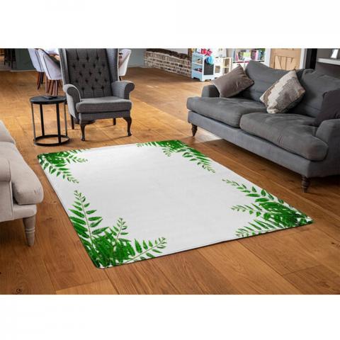 Green Botanicals Designer Rug - Green / 110cm