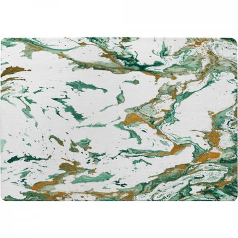 Green  Golden Marble Designer Rug - Green / 200cm