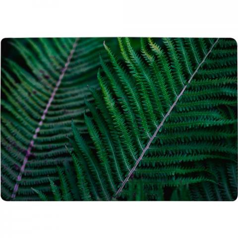 Green Leaves, Abstract Flora Texture Designer Rug - Green / 200cm