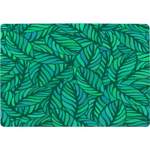 Green Leaves Pattern Designer Rug - Green / 150cm