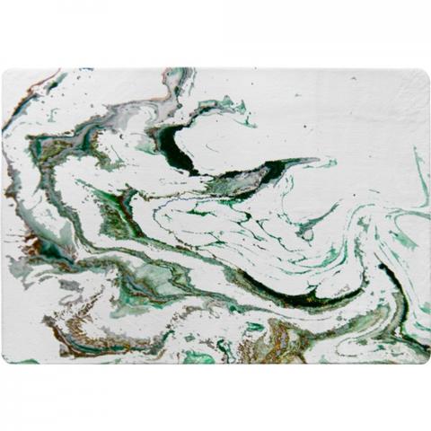 Green Marble Designer Rug - Green / 200cm