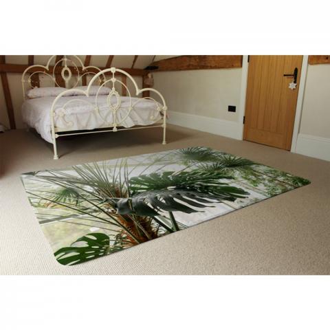 Green Plants In Botanical Garde Designer Rug - Green / 230cm