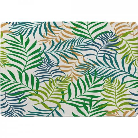 Green Tropical Palm Leaves Designer Rug - Green / 150cm