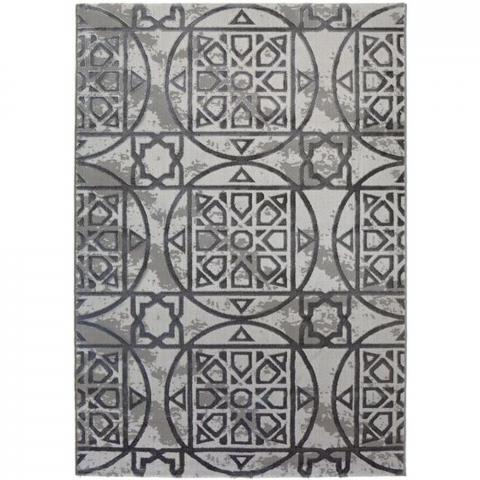 Grey Moroccan Boutique Area Rug - Holm - Grey / 230cm