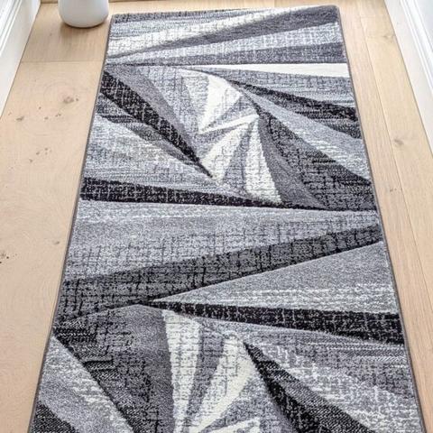 Grey Splinter Area Rug - Boston - Grey / 3g / 230cm