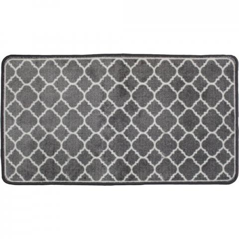 Grey Trellis Washable Runner