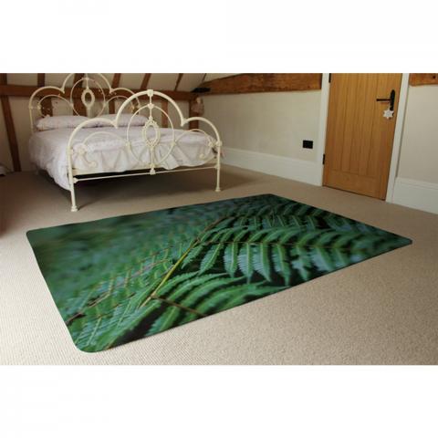 Grren Leaves Pattern And Texture At Indonesia Designer Rug - Green / 230cm