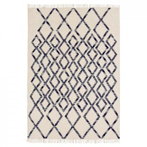 Hackney Diamond Rugs in Blue