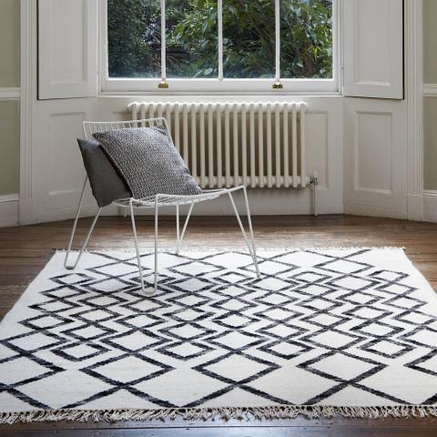 Hackney Diamond Rugs in Mono