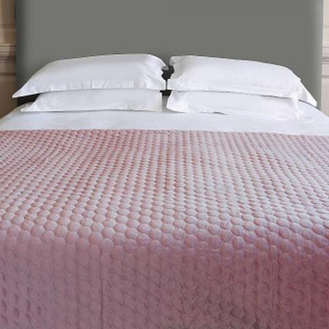 Halo Quilted Soft Luxury Throw in Blush Pink
