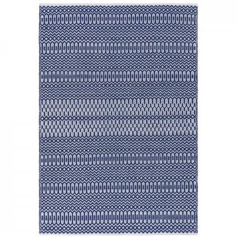 Halsey Geometric Outdoor Rugs in Blue