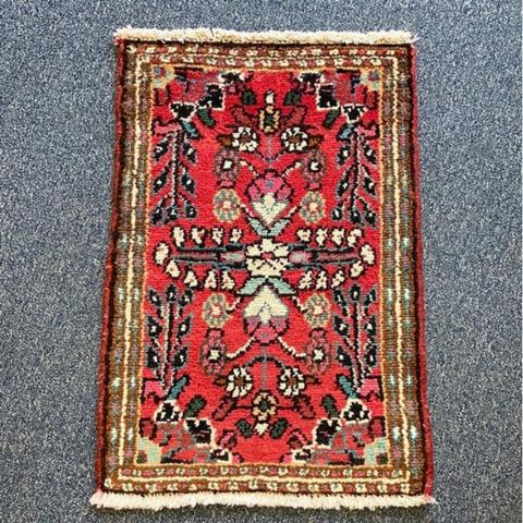 Handmade Door Matt Rug - Red