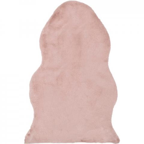 Hare Faux Fur Rug - Dusky Pink / 90cm