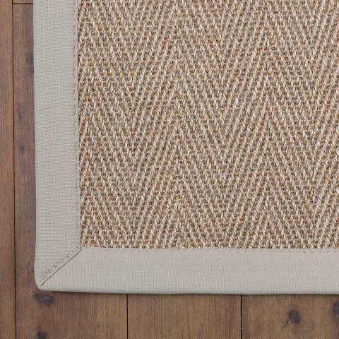 Havana Ore Natural Fibre Sisal Bordered Runner Rugs