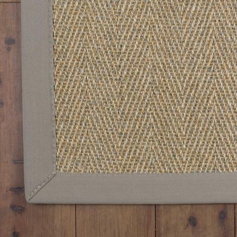 Havana Sienna Natural Fibre Sisal Bordered Runner Rugs