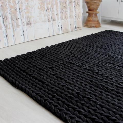 Helix Rugs Charcoal Colour 