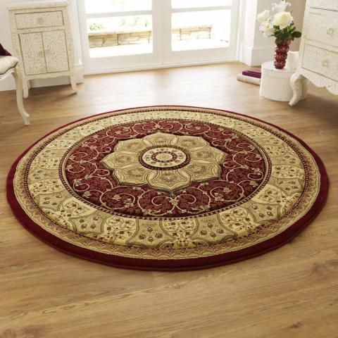 Heritage 4400 Circular Rugs in Red