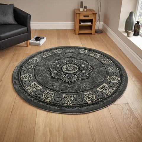 Heritage Circular Rugs 4400 in Grey