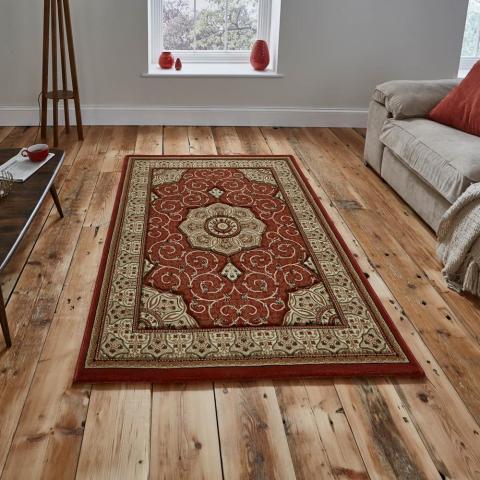 Heritage Rugs 4400 in Dark Terracotta