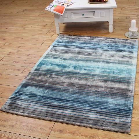 Holborn Turquoise Stripe Rug 