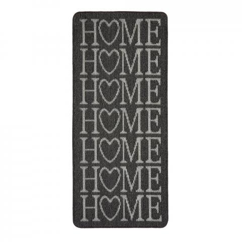 Home Washable Anti Slip Utility Mat in Charcoal Grey