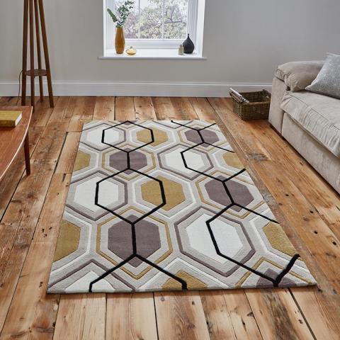 Hong Kong 7526 Rug Beige Yellow 