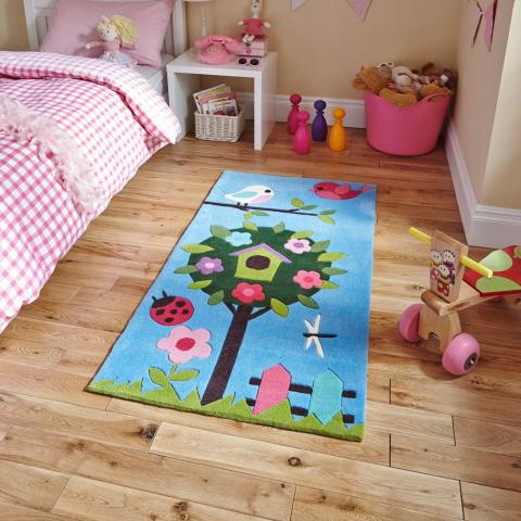 Hong Kong HK4897 Blue Kids Rug