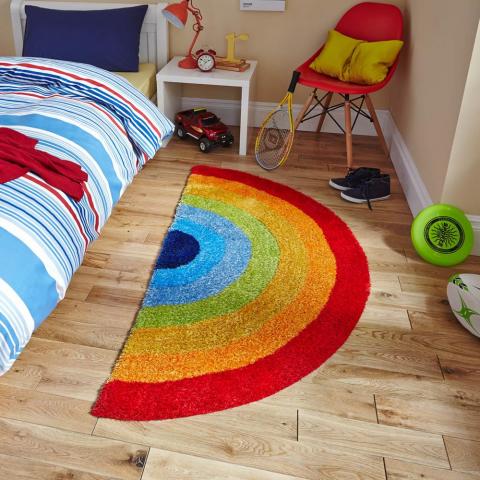 Hong Kong HK6083 Rainbow Stripe Rug